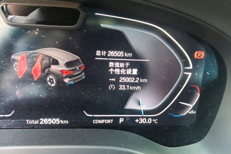 Used BMW iX3 2022 Updated Leading Type Odometer Close Up