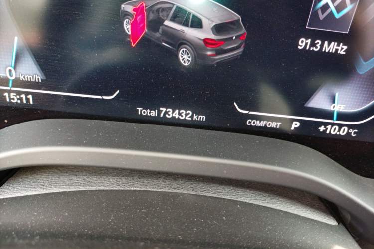 Used BMW iX3 2022 Leading Model Odometer Close Up