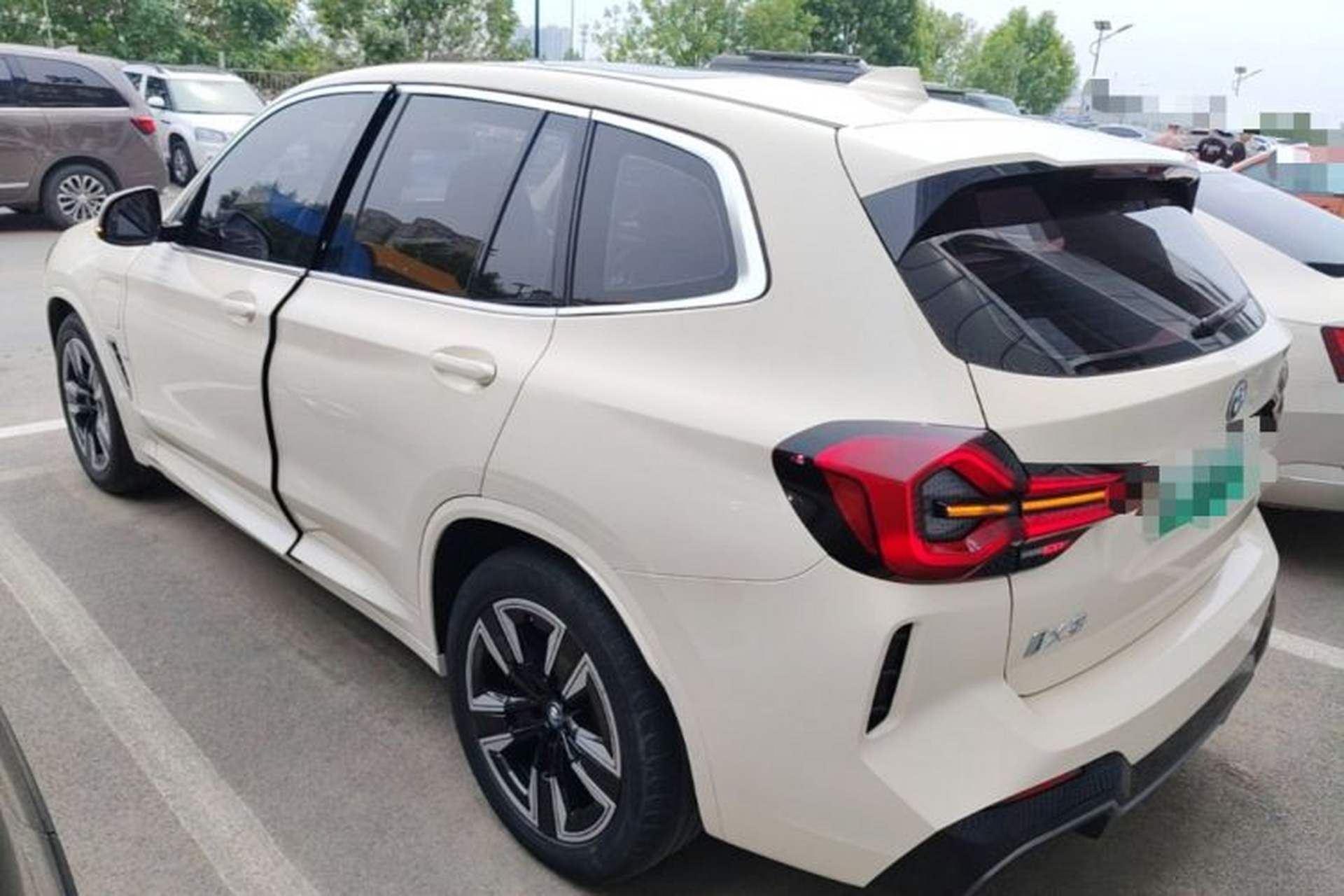 Used BMW iX3 2022 Leading Model Rear Left 45 Deg
