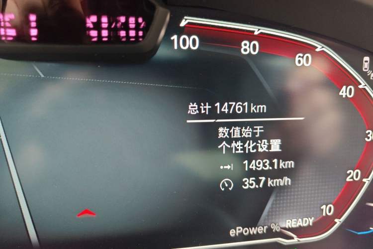Used BMW iX3 2023 Leading Type Odometer Close Up