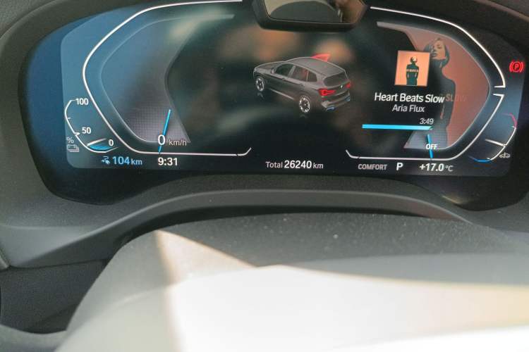 Used BMW iX3 2023 Leading Type Odometer Close Up