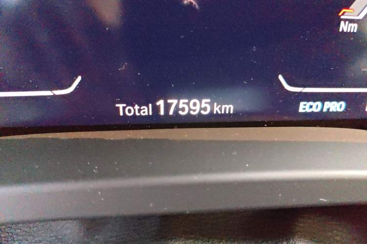 Used BMW iX3 2023 Leading Model Odometer Close Up