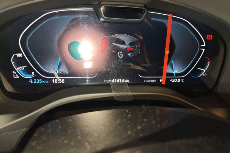 Used BMW iX3 2023 Leading Model Odometer Close Up