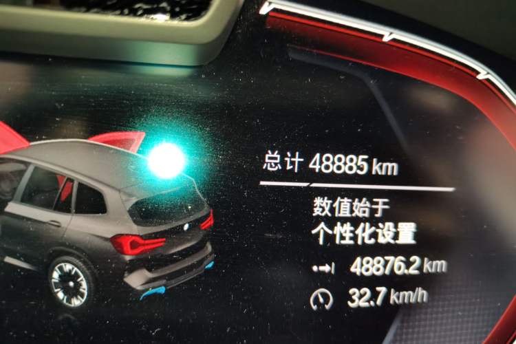 Used BMW iX3 2023 Leading Type Odometer Close Up