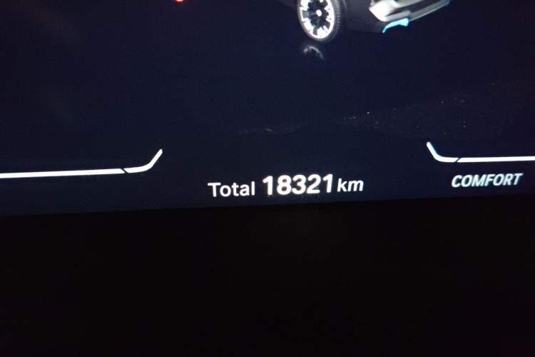 Used BMW iX3 2024 Leading Type Odometer Close Up