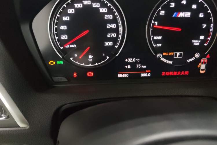Used BMW M2 2018 M2 Thunder Edition Odometer Close Up