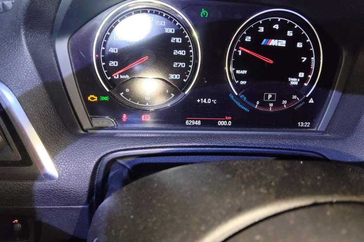 Used BMW M2 2018 M2 Thunder Edition Odometer Close Up