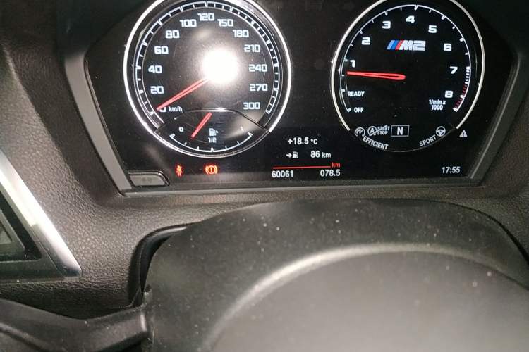 Used BMW M2 2018 M2 Thunder Edition Odometer Close Up