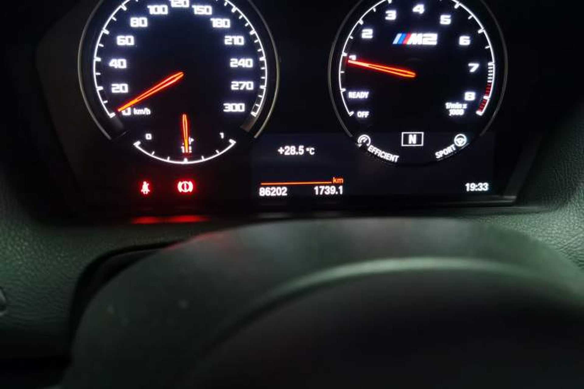 Used BMW M2 2018 M2 Thunder Edition Odometer Close Up