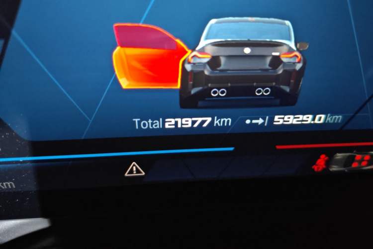 Used BMW M2 2023 M2 Odometer Close Up