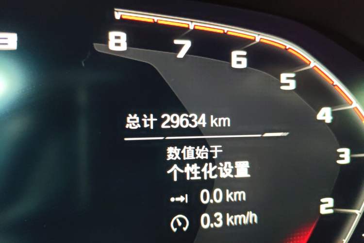 Used BMW M3 2021 M3 Sedan Thunder Edition Odometer Close Up