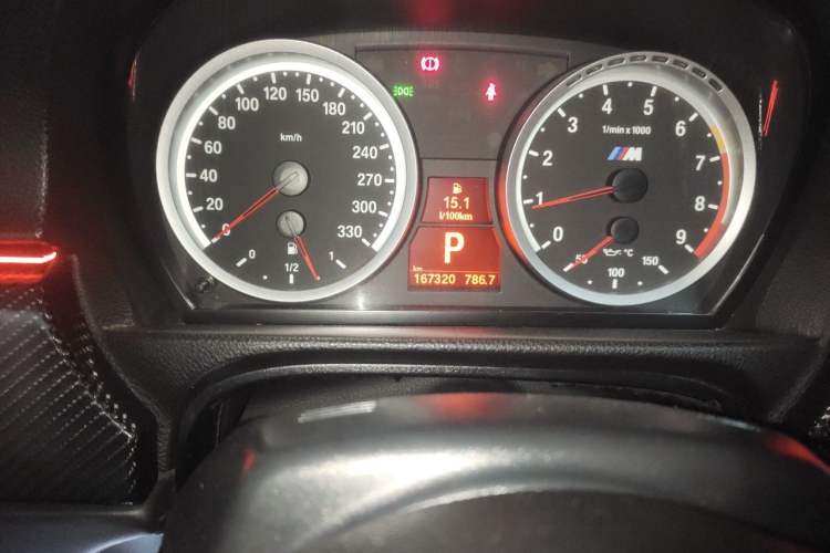 Used BMW M3 2009 M3 Convertible Coupe Odometer Close Up