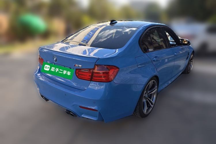 Used BMW M3 2014 M3 four-door sedan Rear Right 45 Deg