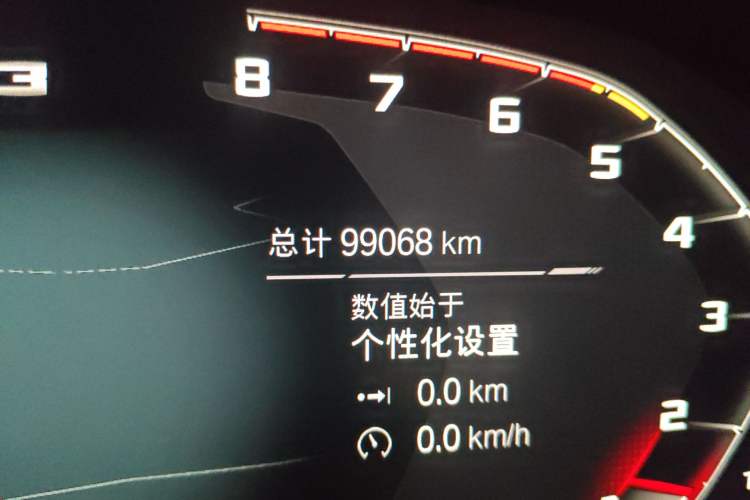 Used BMW M3 2021 M3 Sedan Thunder Edition Odometer Close Up