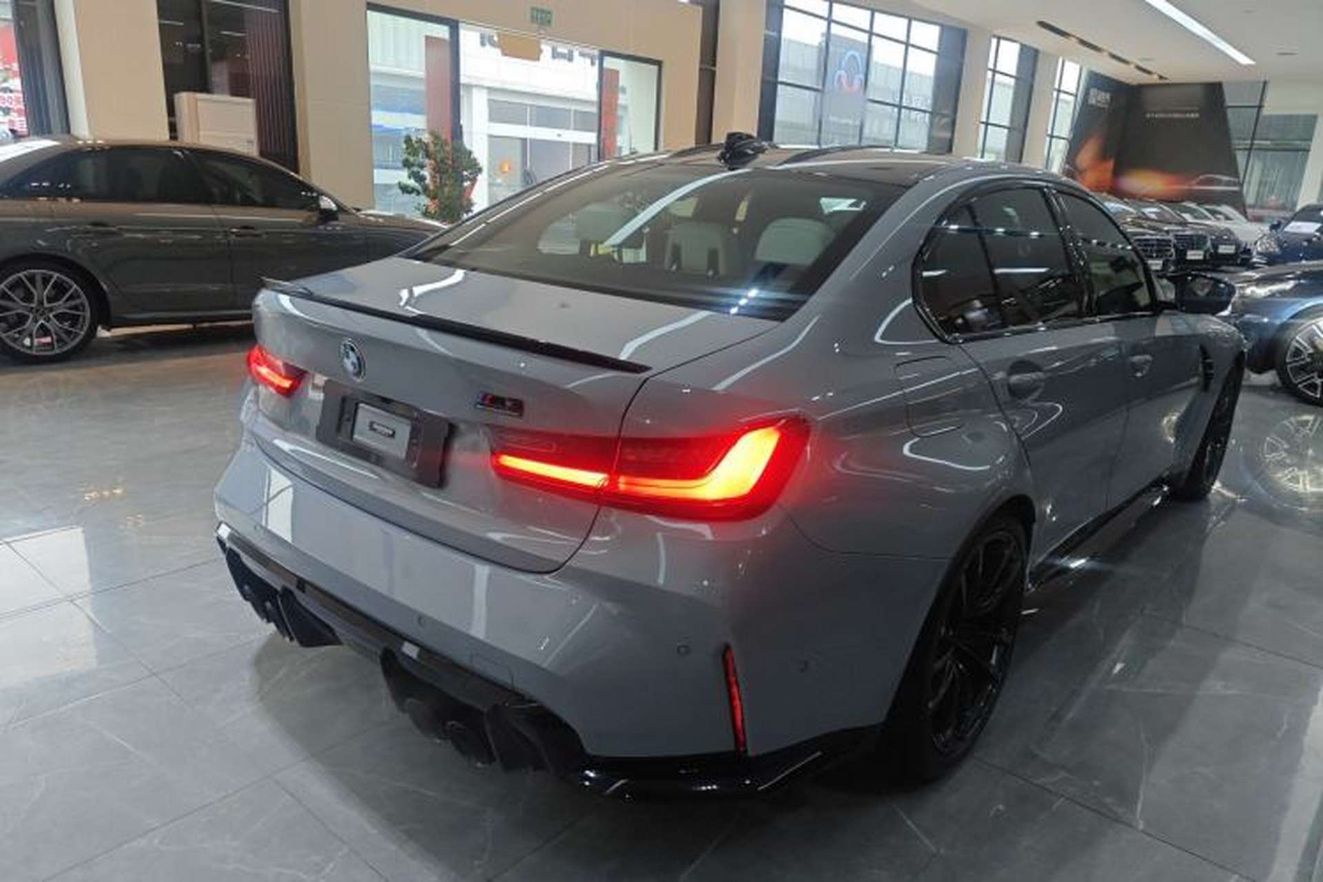 Used BMW M3 2021 M3 Sedan Thunder Edition Rear Right 45 Deg