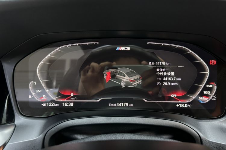 Used BMW M3 2021 M3 Sedan Thunder Edition Odometer Close Up