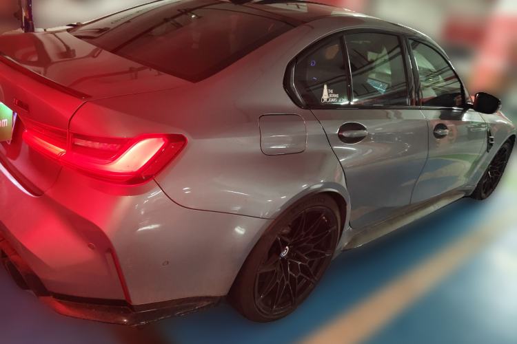 Used BMW M3 2021 M3 Sedan Thunder Edition Rear Right 45 Deg