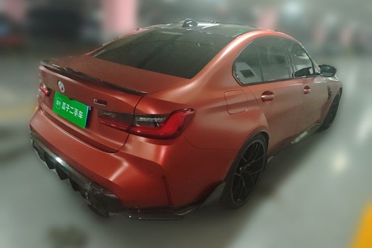Used BMW M3 2021 M3 Sedan Thunder Edition Rear Right 45 Deg