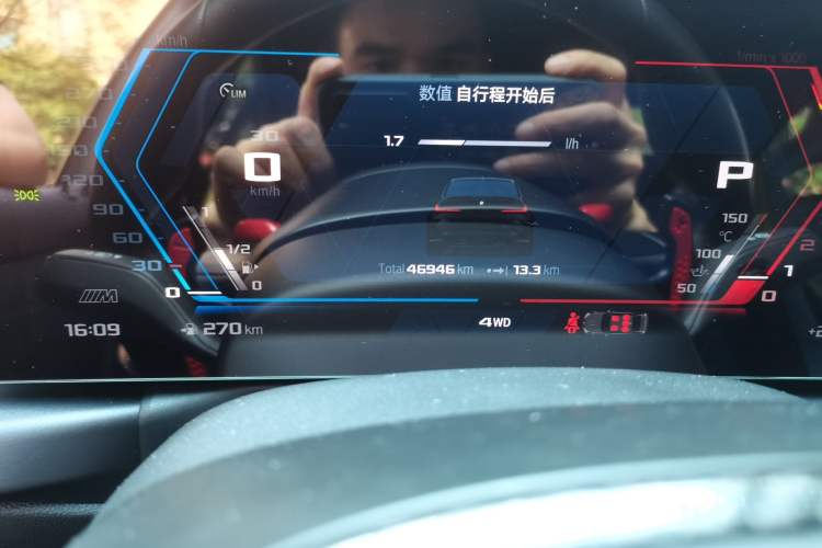 Used BMW M3 2023 M3 Sedan M xDrive Thunder Edition Odometer Close Up