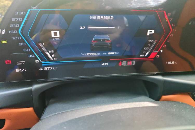 Used BMW M3 2024 M3 Sedan M xDrive Thunder Edition Odometer Close Up