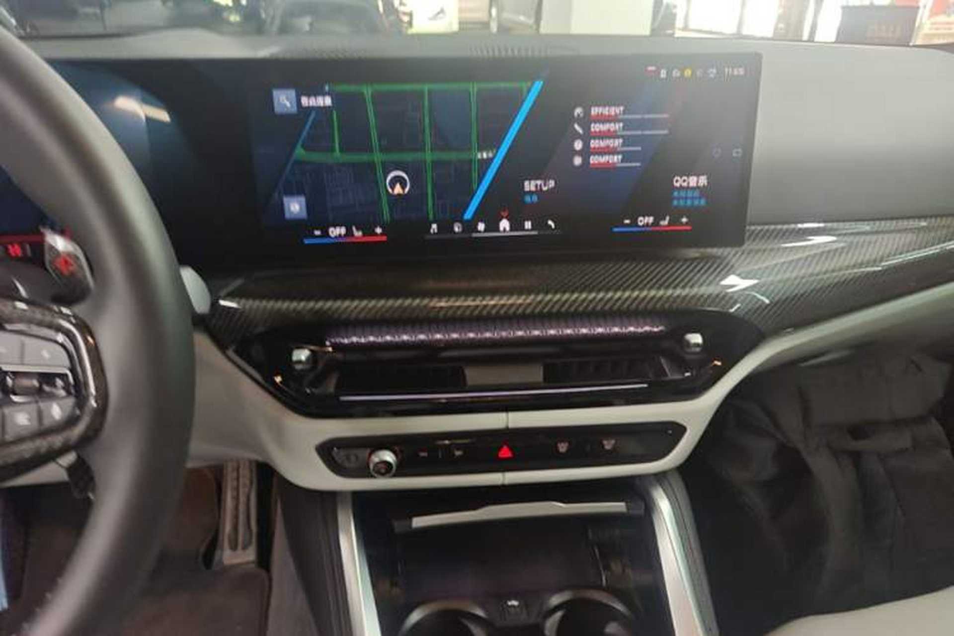 Used BMW M3 2024 M3 Sedan Thunder Edition Audio And AC Panel