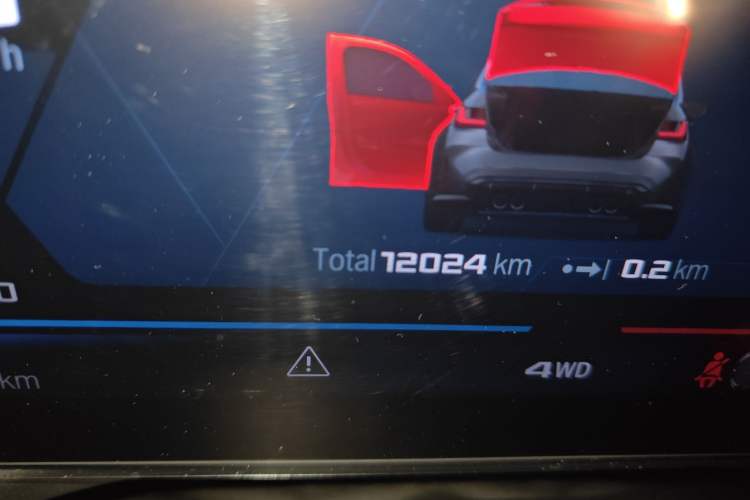 Used BMW M3 2024 M3 Sedan M xDrive Thunder Edition Odometer Close Up