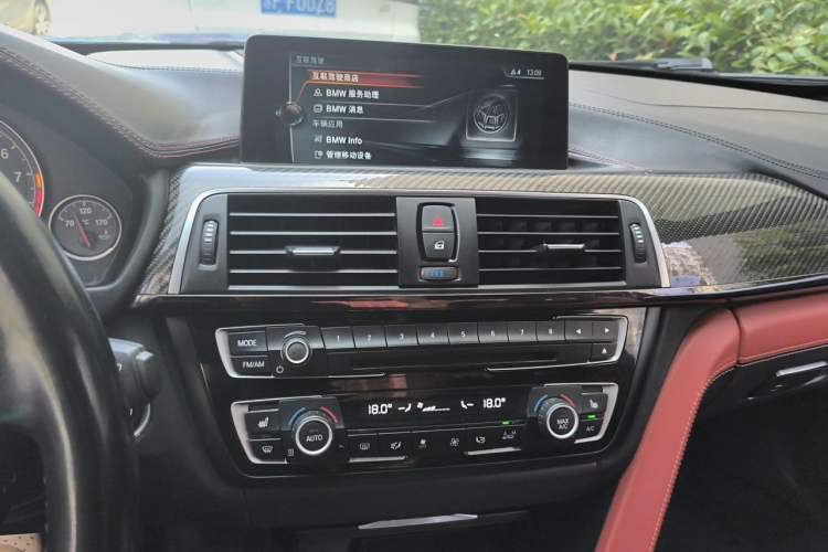 Used BMW M4 2017 M4 Convertible Sports Coupe Audio And AC Panel