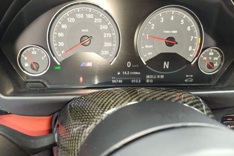 Used BMW M4  Odometer Close Up