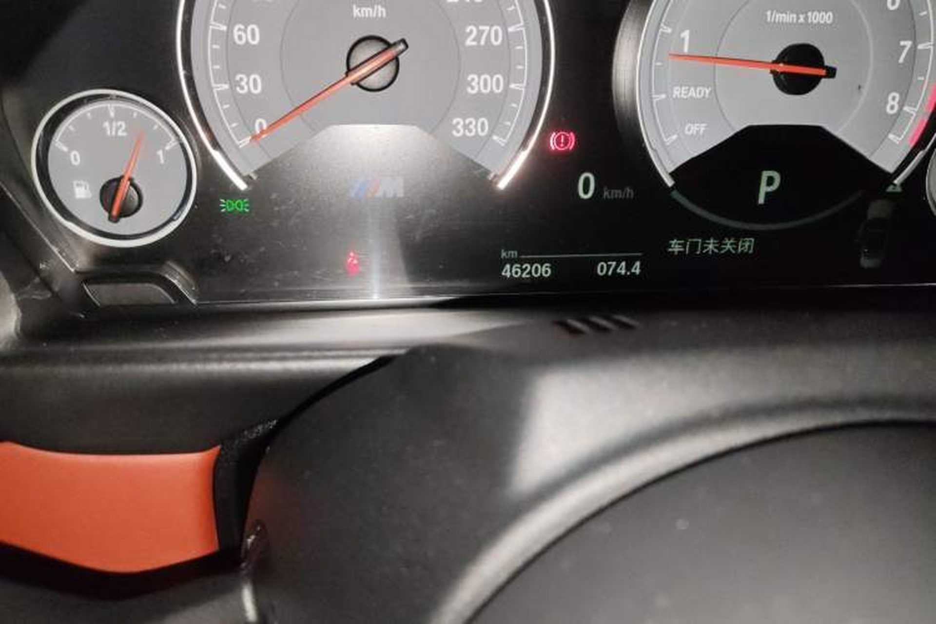 Used BMW M4 2017 M4 Convertible Sports Coupe Odometer Close Up
