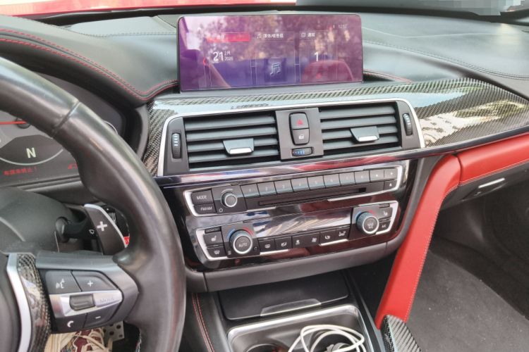Used BMW M4 2017 M4 Convertible Sports Coupe Audio And AC Panel