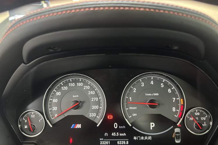Used BMW M4 2017 M4 Convertible Sports Coupe Odometer Close Up