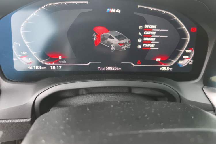 Used BMW M4 2021 M4 Coupe Thunder Edition Odometer Close Up