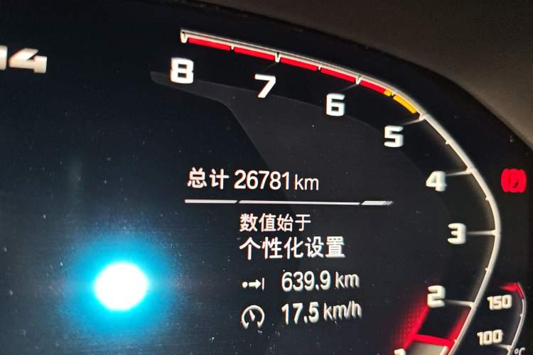 Used BMW M4 2022 M4 Coupe Thunder Edition Odometer Close Up