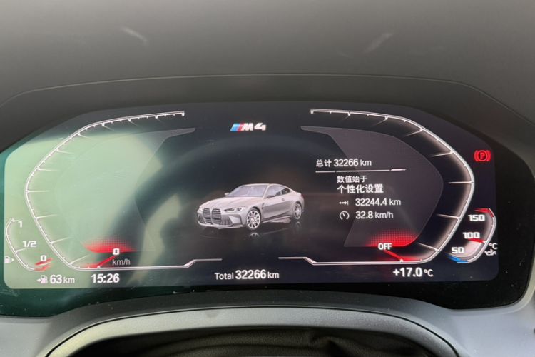 Used BMW M4 2022 M4 Coupe M xDrive Thunder Edition Odometer Close Up