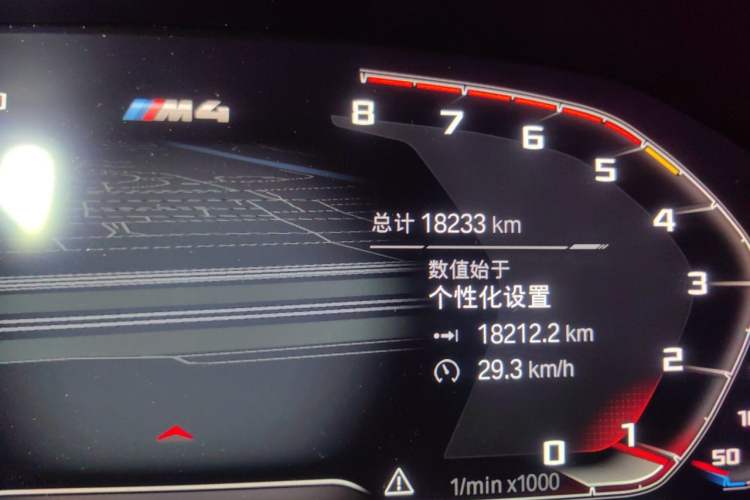 Used BMW M4 2022 M4 Coupe Thunder Edition Odometer Close Up