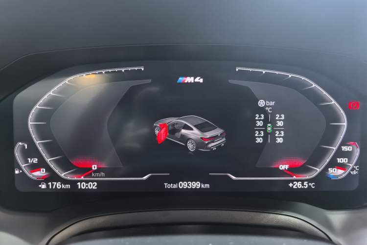 Used BMW M4 2022 M4 Coupe Thunder Edition Odometer Close Up