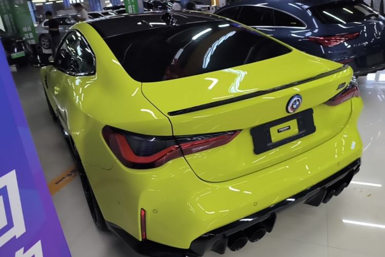 Used BMW M4 2022 M4 Coupe Thunder Edition Rear Left 45 Deg