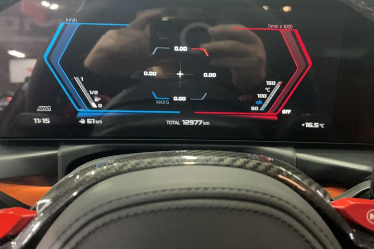 Used BMW M4 2024 M4 Coupe Thunder Edition Odometer Close Up