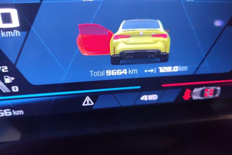Used BMW M4 2024 M4 Coupe M xDrive Thunder Edition Odometer Close Up