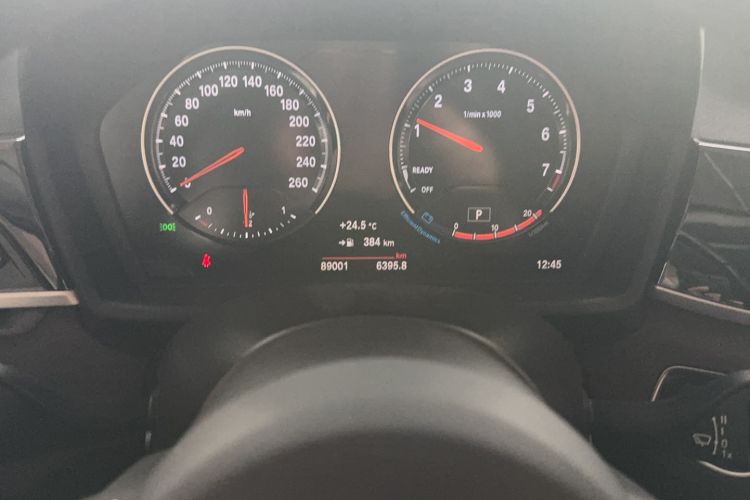 Used BMW X1 2021 sDrive25Li Leading Model Odometer Close Up