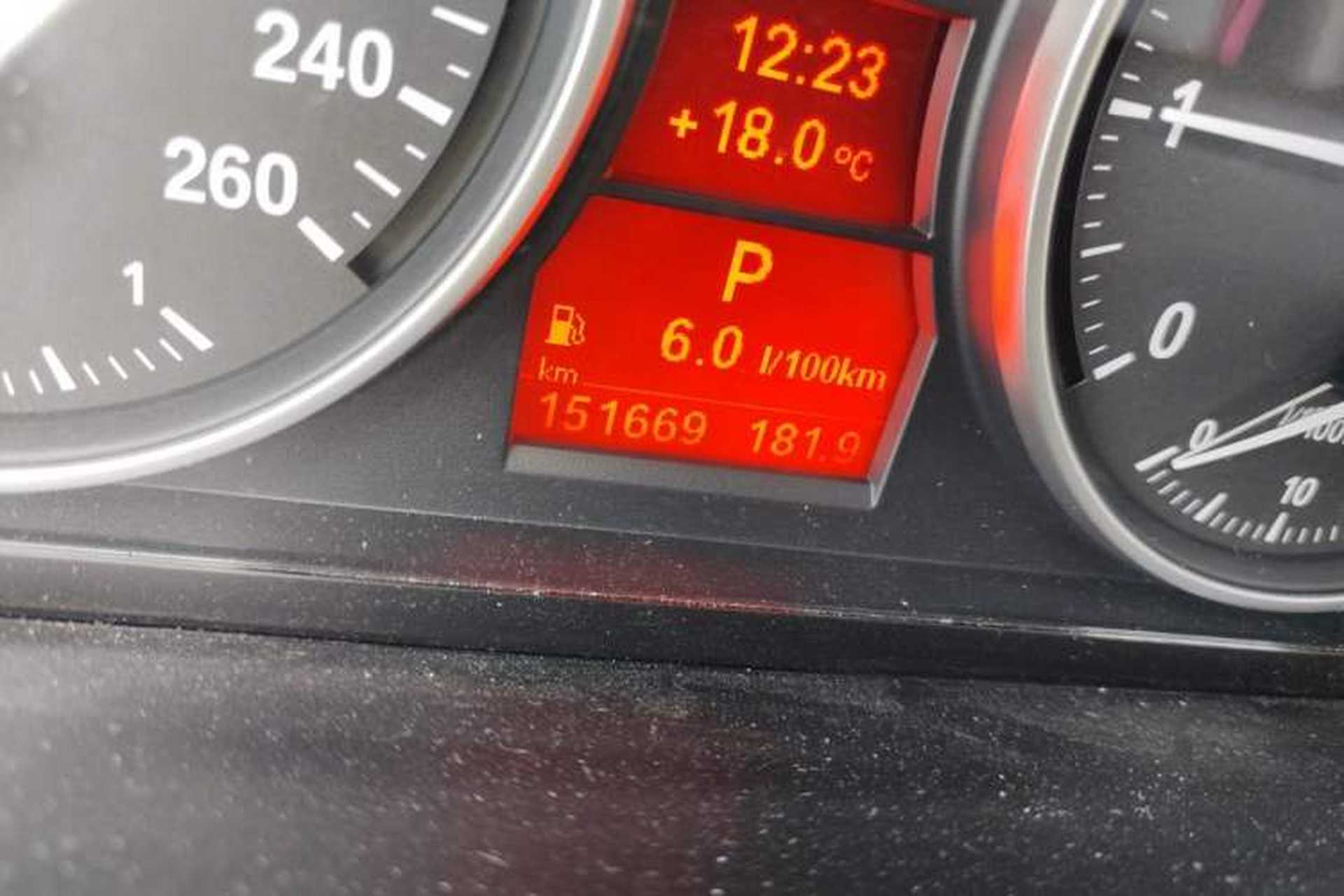 Used BMW X1 2012 xDrive20i Odometer Close Up