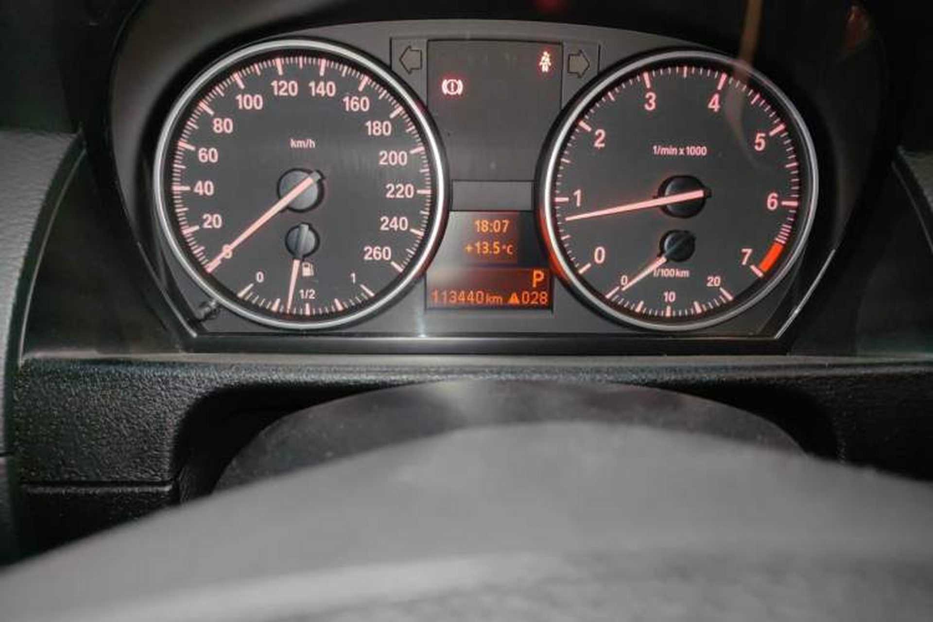 Used BMW X1 2012 sDrive18i Fashion Model Odometer Close Up