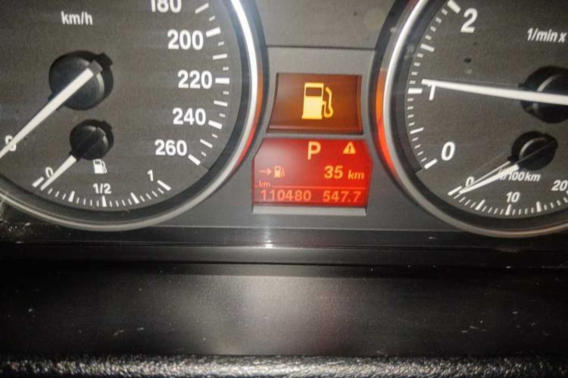 Used BMW X1 2012 sDrive18i Luxury Model Odometer Close Up