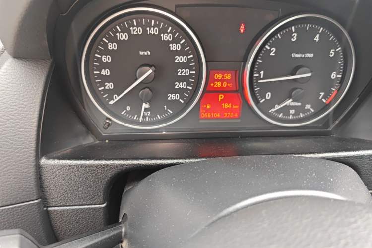 Used BMW X1 2012 xDrive20i Luxury Model Odometer Close Up