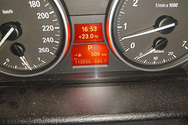 Used BMW X1 2012 xDrive20i Odometer Close Up