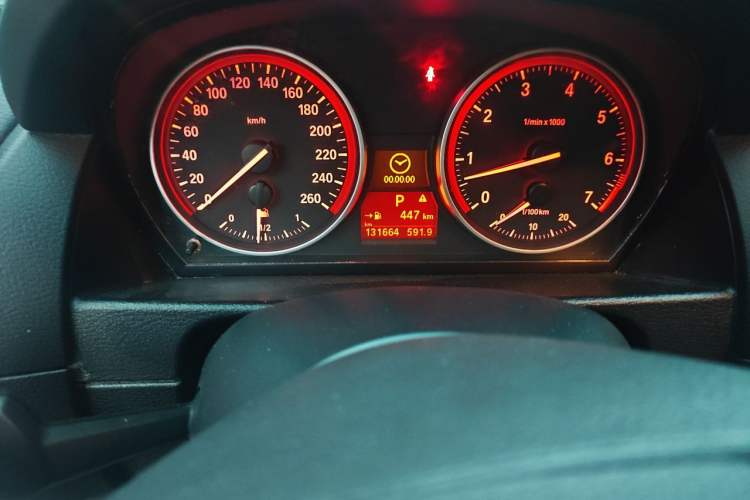 Used BMW X1 2012 xDrive20i Luxury Model Odometer Close Up
