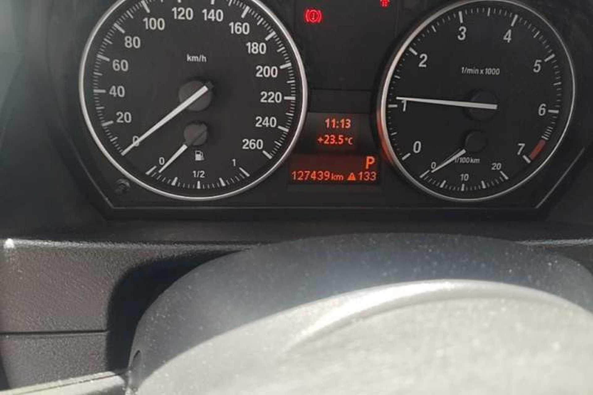 Used BMW X1 2014 sDrive18i Fashion Model Odometer Close Up