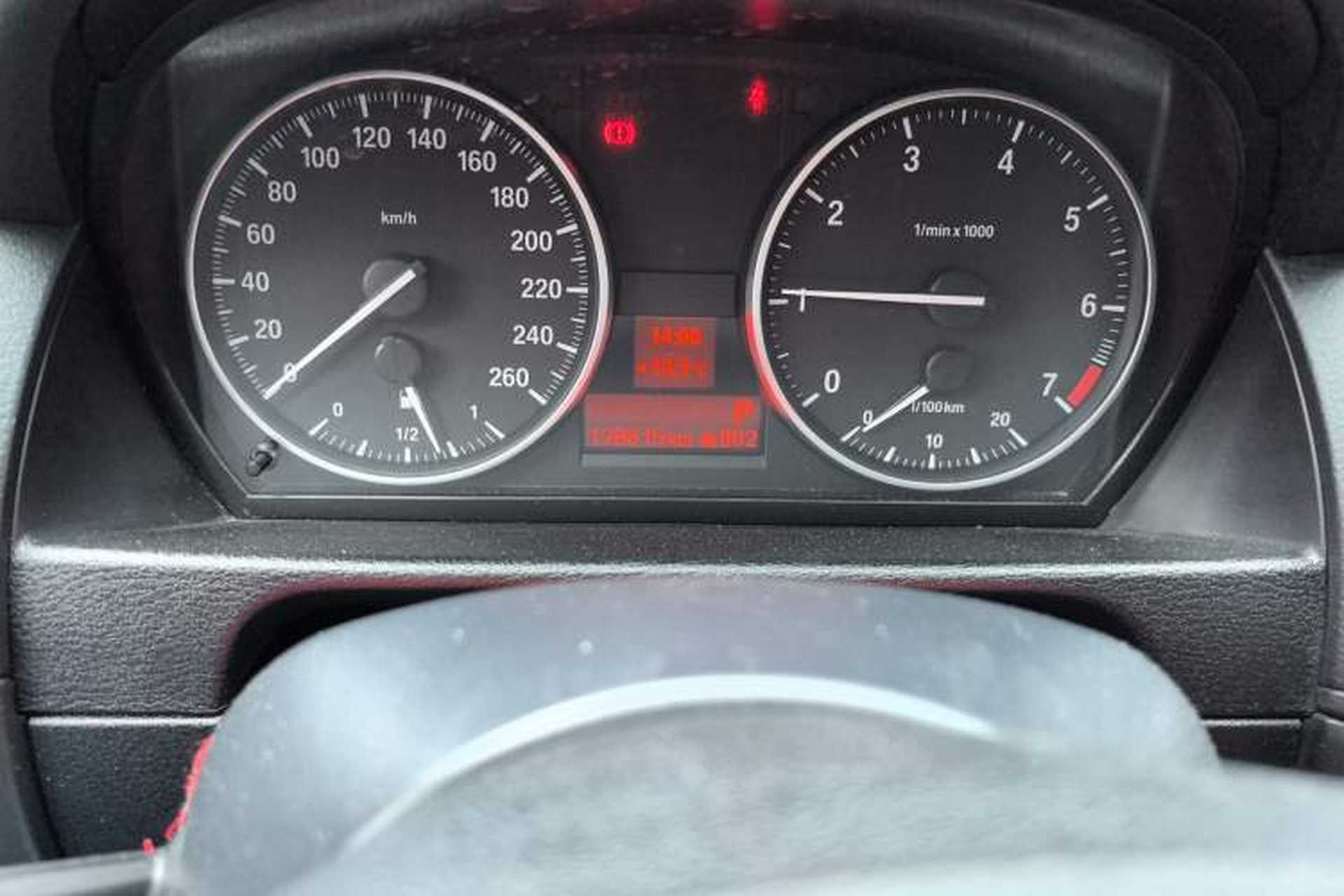 Used BMW X1 2014 sDrive18i Fashion Model Odometer Close Up