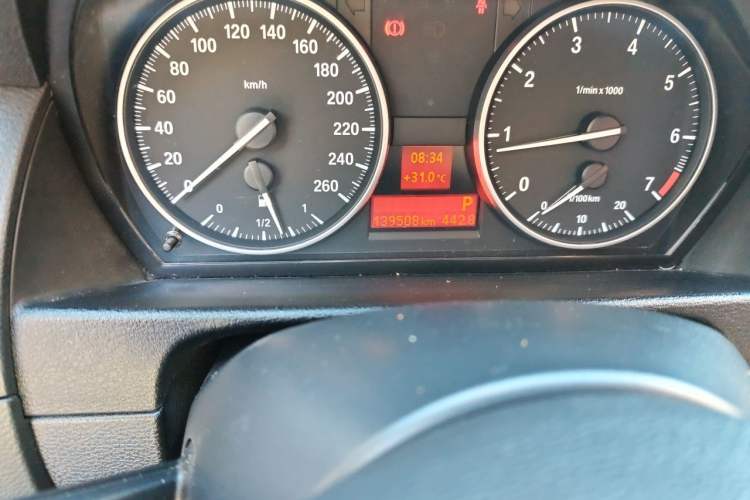 Used BMW X1 2014 sDrive18i Fashion Model Odometer Close Up