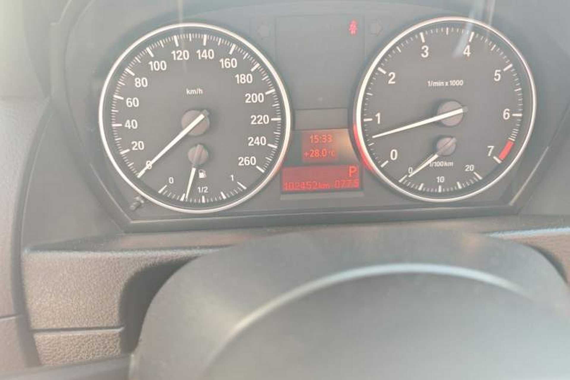 Used BMW X1 2014 sDrive18i Leading Model Odometer Close Up